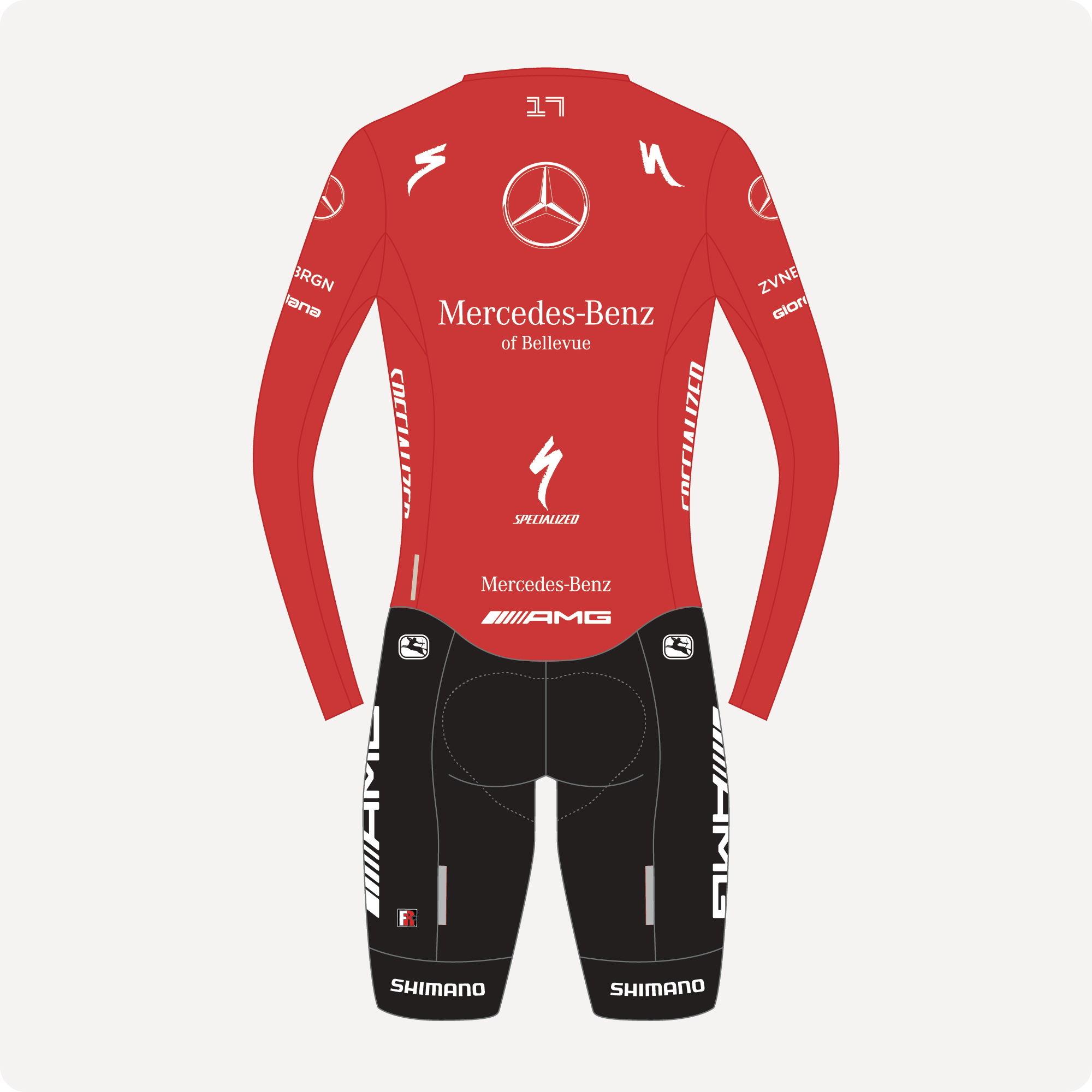 Men&#39;s Long Sleeve Chrono Suit (replace with Women chamois)